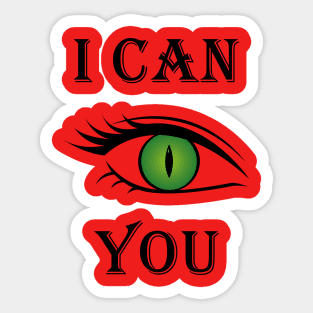 I can see you Sticker